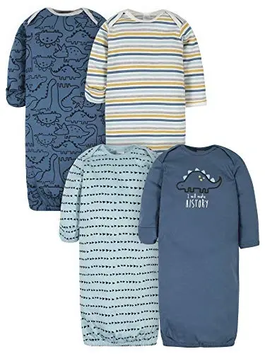 Gerber Baby Boys 4-Pack Sleeper Gown 