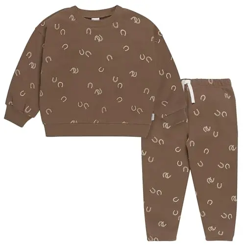 Gerber baby-boys Toddler 2-piece Fleece Sweatshirt and Jogger Set - 1