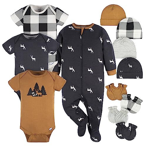 Gerber Bebek Erkek ve Kız 12 Parça Layette Hediye Seti - 31