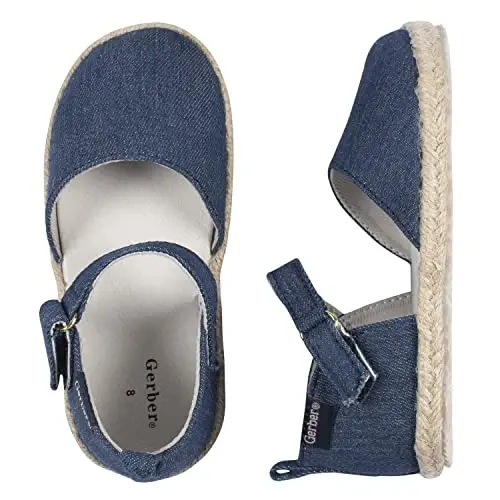Gerber Baby-Girl's Crib Shoes Newborn Infant Toddler Mary Jane - GERBER