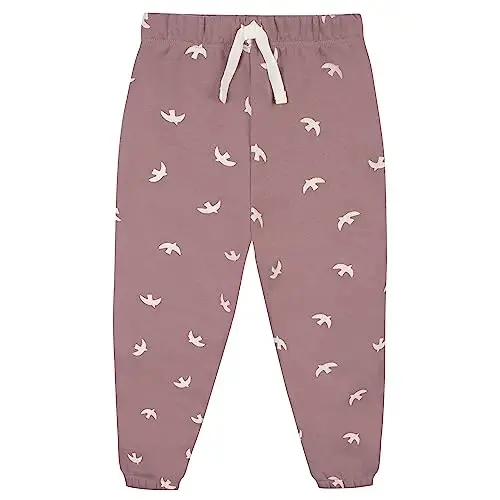 Gerber Baby Girls' Toddler 2-piece Fleece Sweatshirt and Jogger Set - 4