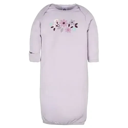 Gerber Baby Girls 4-Pack Sleeper Gown - 2