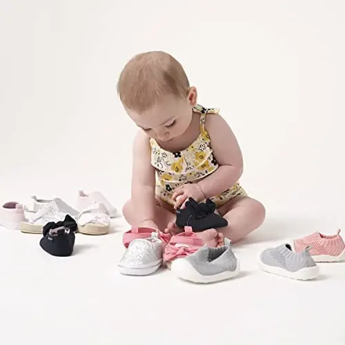 Gerber Baby Girls' Newborn Infant Girls' Ballet Crib Shoe - 2