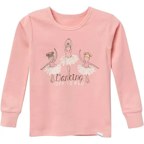 Gerber Baby Girls' Toddler Snug Fit 4-Piece Pajama Set - 2