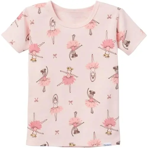 Gerber Baby Girls' Toddler Snug Fit 4-Piece Pajama Set - 4
