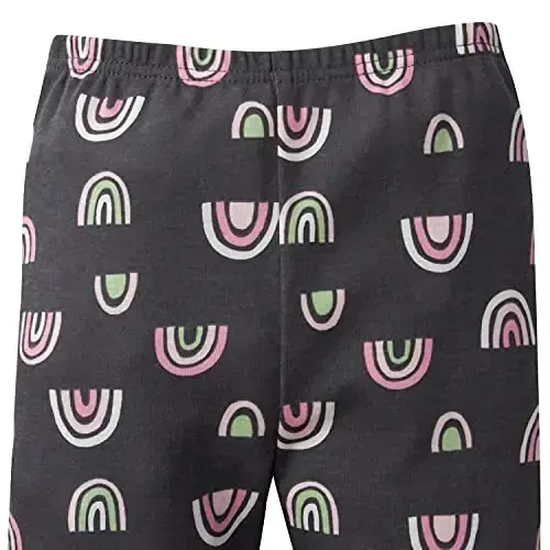 Gerber Baby Girls' Toddler Snug Fit 4-Piece Pajama Set - 4