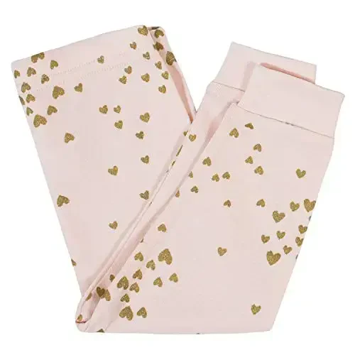 Gerber Baby Girls' Toddler Snug Fit 4-Piece Pajama Set - 4