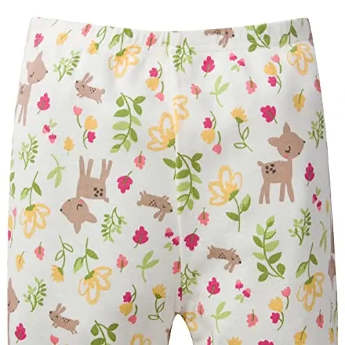 Gerber Baby Girls 4-Piece Cotton Pajama Set - 4