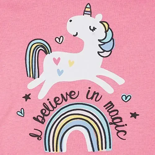 Gerber Baby Girls' Toddler Snug Fit 4-Piece Pajama Set - 6