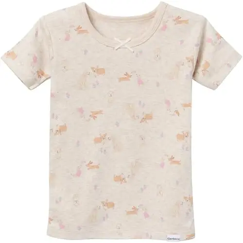 Gerber Baby Girls 4-Piece Cotton Pajama Set - 4