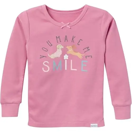 Gerber Baby Girls' Toddler Snug Fit 4-Piece Pajama Set - 2