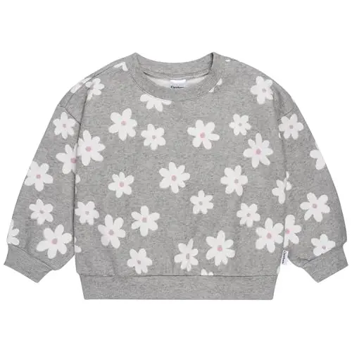Gerber Baby Girls' Toddler 2-piece Fleece Sweatshirt and Jogger Set - 2
