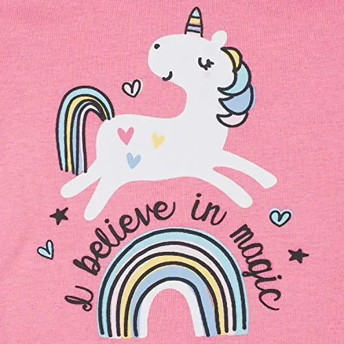 Gerber Baby Girls' Toddler Snug Fit 4-Piece Pajama Set - 6