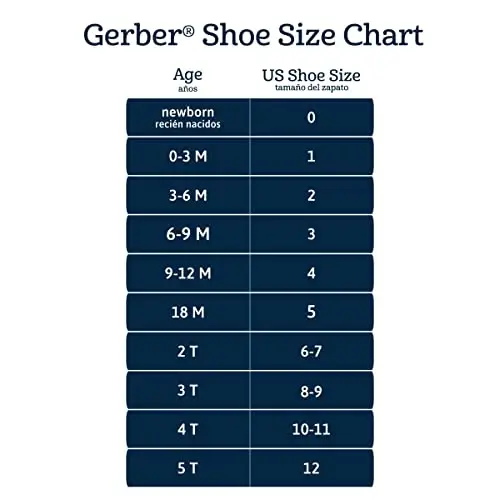 Gerber Baby Fleece Lined Wrap Fasten Non Skid Soft Slipper Booties - 6
