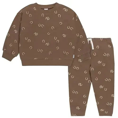 Gerber Baby & Toddler Boys' 2-Piece Fleece Sweatshirt and Jogger Set - GERBER