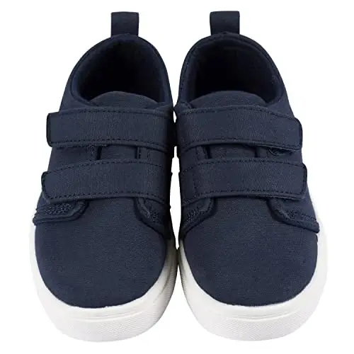 Gerber Kids Sneakers Crib Shoes Newborn Infant Toddler Neutral Boy Girl, Navy, 4 US Unisex - 3