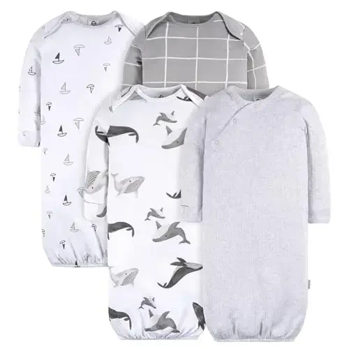 Gerber Baby Boys 4-Pack Sleeper Gown 