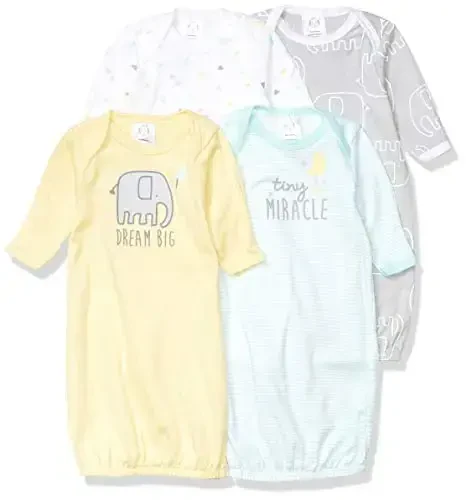 Gerber Unisex Baby 4-Pack Sleeper Gown - 1