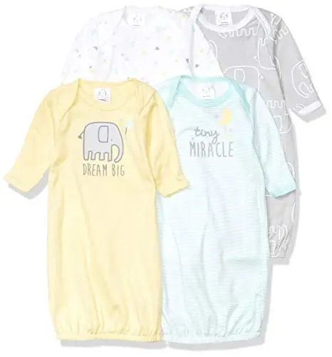 Gerber Unisex Baby 4-Pack Sleeper Gown - 1