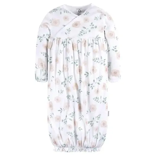 Gerber Baby Girls 4-Pack Sleeper Gown - 2