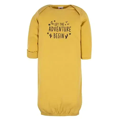 Gerber Unisex Baby 4-Pack Sleeper Gown - MODAZONE (1)