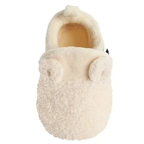 Gerber unisex-baby Fleece Lined Non Skid Soft Slipper Booties With EarsSlipper - 3