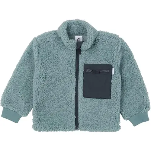 Gerber Unisex-Baby Toddler Boys Girls Sherpa Fleece-Lined Zip Up Jacket - 1