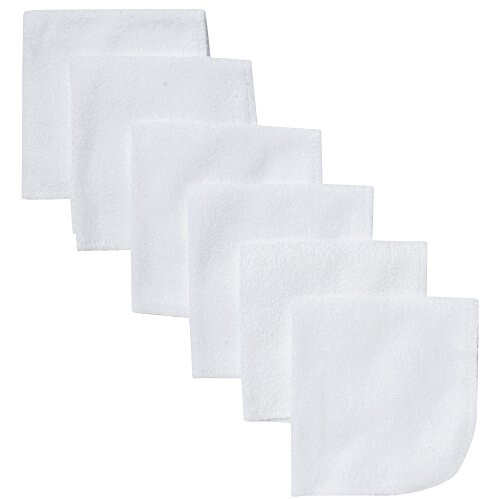 Gerber Washcloth, White, 6-Count - 43