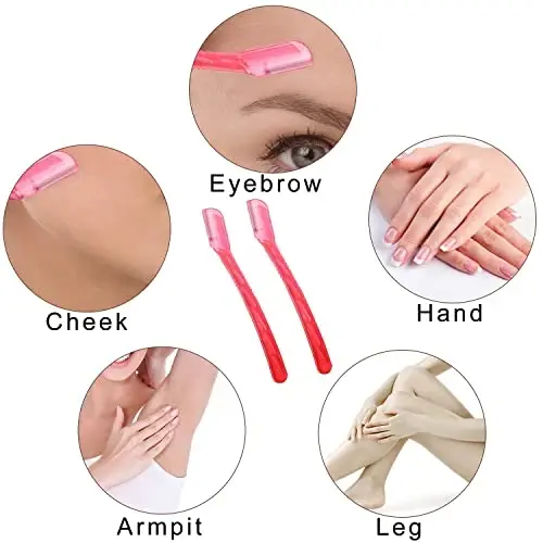 Real Perfection Makeup Brush Set 16 Pcs with 1 Eyebrow Razor Premium Synthetic Foundation Powder Concealers Eyeshadow Blush Makeup Brushes Make up Brushes Kit (White) - 7