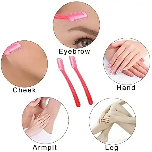 Real Perfection Makeup Brush Set 16 Pcs with 1 Eyebrow Razor Premium Synthetic Foundation Powder Concealers Eyeshadow Blush Makeup Brushes Make up Brushes Kit (White) - 7