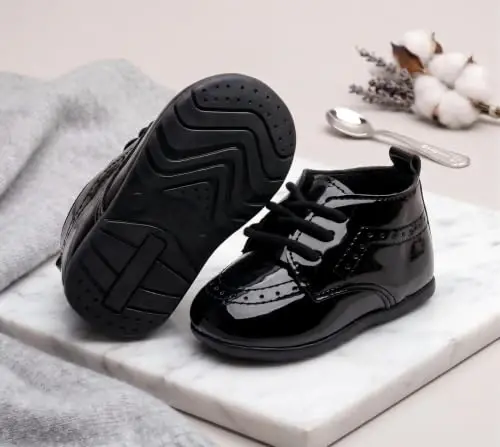 Greceen Infant Baby Boys Girls Leather Loafers Comfort Oxford Dress Wedding Shoes First Walker Outdoor Shoes Crib Shoes - 3