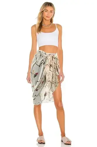 GERINLY Ayollar uchun sharflar Yengil gulli qushlar bosma paxta sharflari va yozgi ro'mollar - 6