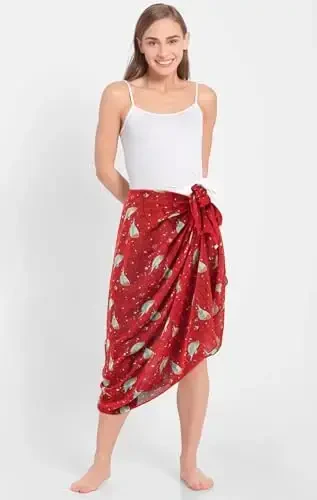 GERINLY Ayollar uchun yengil gulli qushlar bosilgan paxta ro'mollari va yozgi ro'mollar - 6