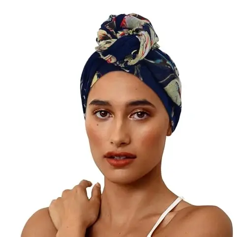 GERINLY Scarfs for Women Lightweight Floral Birds Print Cotton Scarves and Wraps for Summer Shawl - 6