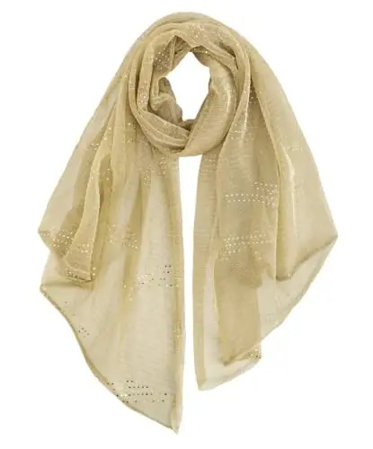 GERINLY Lightweight Scarves Fashion Flowers Print Women Cotton Wrap Scarf Head Shawl Summer Gift - GERINLY