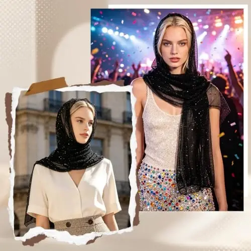 GERINLY Lightweight Scarves Fashion Flowers Print Women Cotton Wrap Scarf Head Shawl Summer Gift - GERINLY (1)