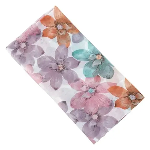 GERINLY Lightweight Scarves Fashion Print Cotton Feel Scarf for Women Shawl | Dressy Wrap, Long Voile Head Scarf Hijab, Summer Gift - 6