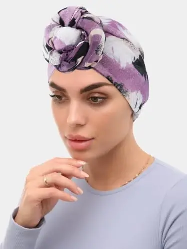 GERINLY Lightweight Scarves Fashion Print Cotton Feel Scarf for Women Shawl | Dressy Wrap, Long Voile Head Scarf Hijab, Summer Gift - 3
