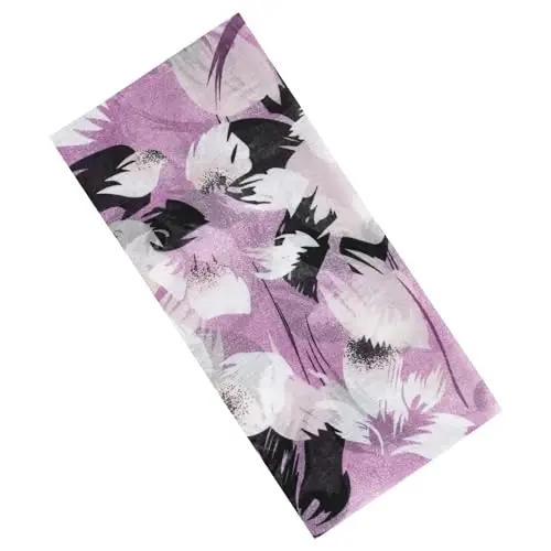 GERINLY Lightweight Scarves Fashion Print Cotton Feel Scarf for Women Shawl | Dressy Wrap, Long Voile Head Scarf Hijab, Summer Gift - 6