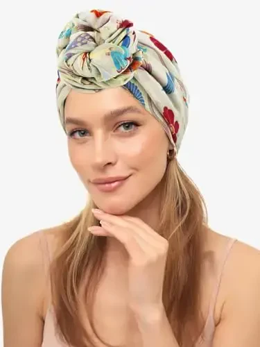 GERINLY Scarfs for Women Lightweight Floral Birds Print Cotton Scarves and Wraps for Summer Shawl - 5