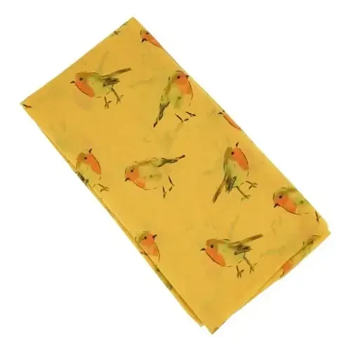 GERINLY Scarfs for Women Lightweight Floral Birds Print Cotton Scarves and Wraps for Summer Shawl - 7