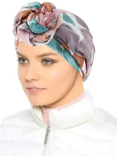 GERINLY Yengil Sharflar Moda Gullar Ayollar Paxta O'rash Sharf Bosh Ro'mol Kuzgi Sovg'a - 2