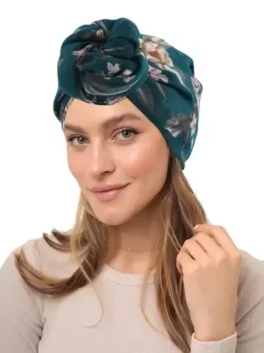 GERINLY Yengil sharflar Moda gullari Ayollar paxta o'rash sharf Bosh ro'mol Kuzgi sovg'a - 3