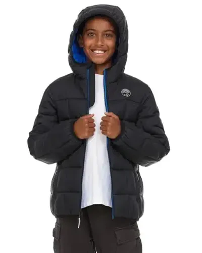 Gerry Packable Puffer Jackets for Girls and Boys, Hooded Girls and Boys Winter Coat - 2