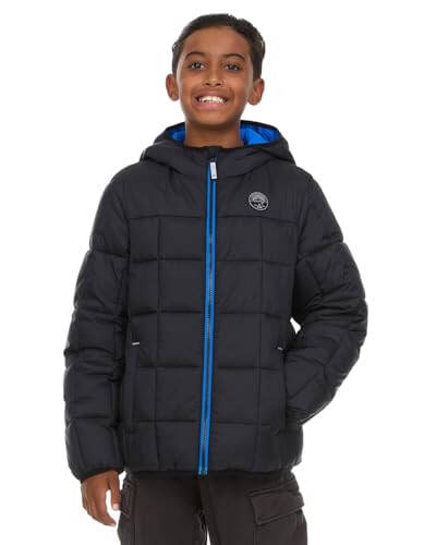 Gerry Packable Puffer Jackets for Boys, Hooded Boys Winter Coat Outerwear - 1