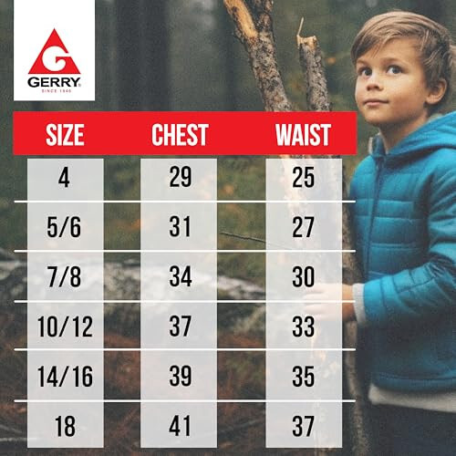 Gerry Packable Puffer Jackets for Boys, Hooded Boys Winter Coat Outerwear - 7