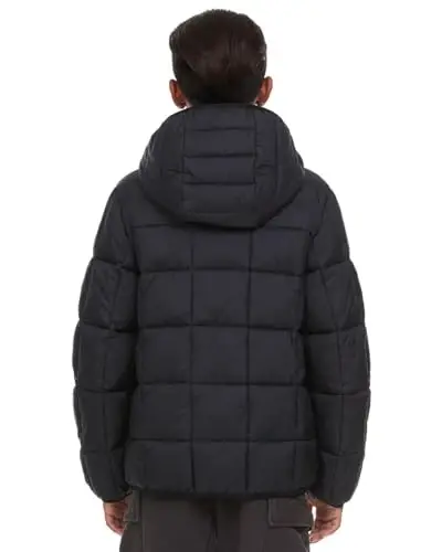 Gerry Packable Puffer Jackets qizlar va o'g'il bolalar uchun, kapushonli qizlar va o'g'il bolalar qishki paltosi - 4