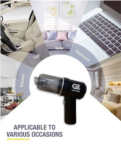 Get Comfy Handheld Car Vacuum Cleaner Cordless - High Power Mini Portable Wireless Car Vacuum Cleaner & Blower - Rechargeable and Powerful Suction with Charging Dock & Carry Bag - 10