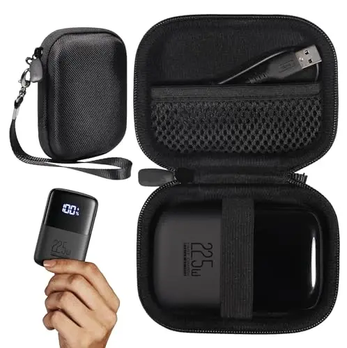 GETGEAR INIU Ko'chma Zaryadlovchi Qurilmasi Uchun Qopqoq, Kichik 10000mAh Power Bank USB C Kirish/Chiqish 22.5W Tez Zaryadlash (Qora) - GETGEAR