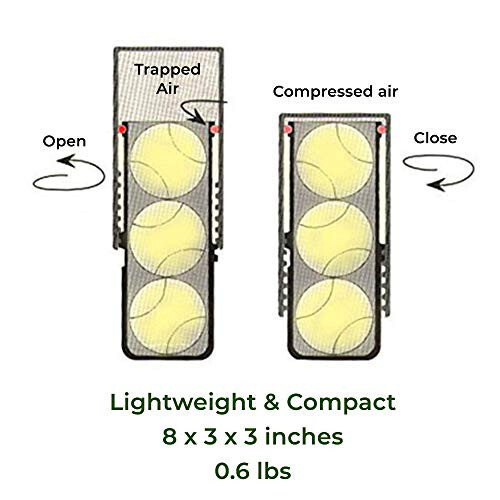 Gexco Tennis Ball Saver - Pressurized Tennis Ball Storage That Keeps Balls Bouncing Like New - 4